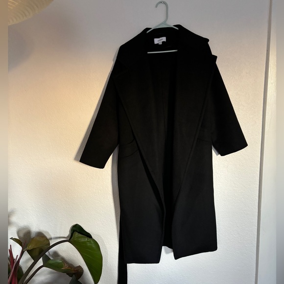 NWT Reiss Bridget Wool Blend Blindseam Trench Coat - Picture 5 of 6